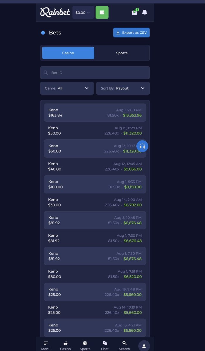 nordanshat's tweet photo. I’ve hit this same bet on Keno over 60x in the last two weeks &amp; haven’t changed my seed once lmao 

Let’s see if I do it again today… it did hit 5x yesterday 

USE LUCKY CODE “RAIN” on @rainbetcom https://t.co/pTyZcuytvP