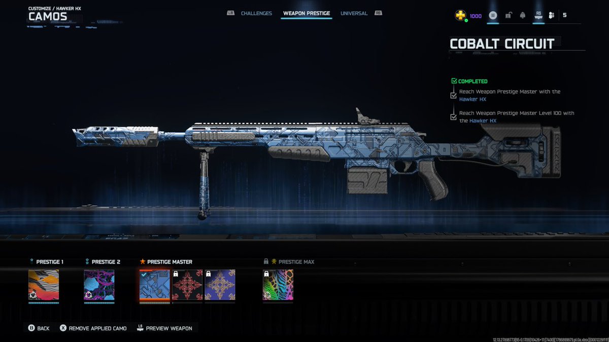 viper_Sway's tweet photo. Weapon Prestige 2 ✅
Weapon Prestige Master Level 100 ✅
@SwayGG @GFuelEnergy @SoarDogg @KontrolFreek @GetWetSports @BrandPopStudios
#GetWet #GamingCreator #CodGamer https://t.co/trDdZ23tkf