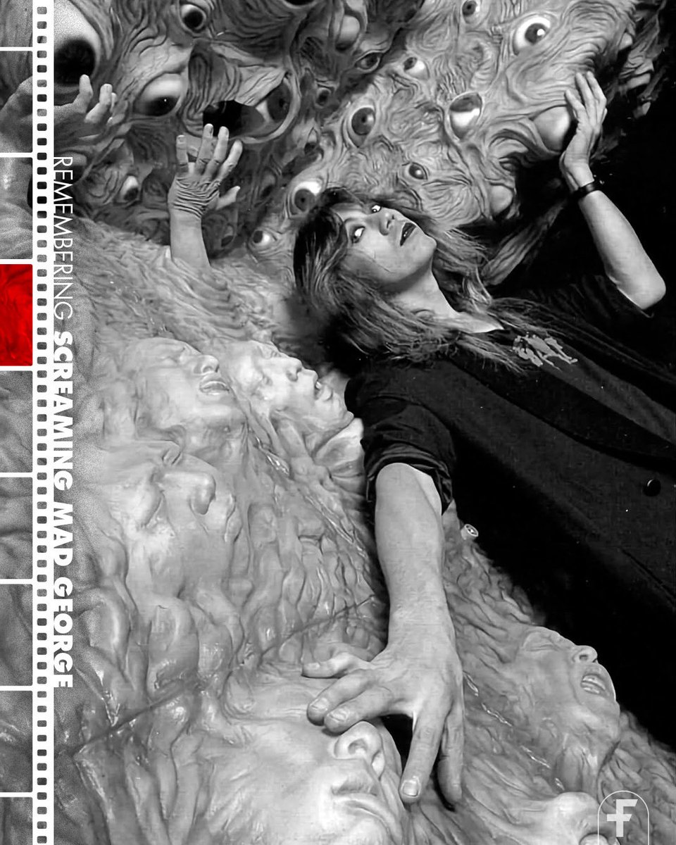 FANGORIA's tweet photo. Goodnight to our friend Screaming Mad George. An entire generation of horror fans were birthed from your blend of surrealism and carnality. Your contributions to the genre flowed from the grotesque to the dynamically impossible. We hope you know how much you were loved by genre fans around the world.