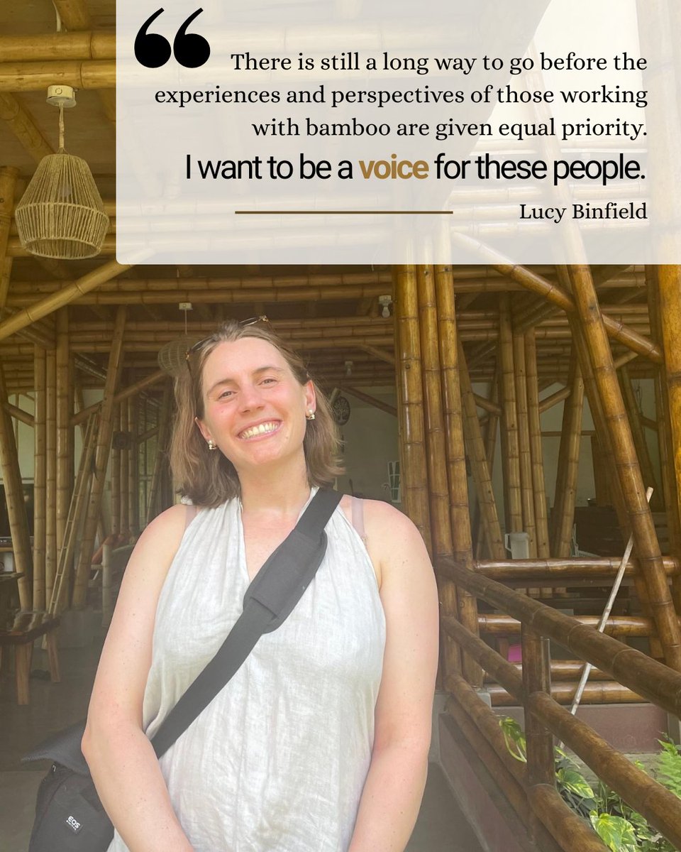 INBARofficial's tweet photo. ๐ Meet Lucy Binfield, a longtime #bamboo champion and former INBAR staff, finishing a PhD in #forestry at @UBC.
๐ Her research as a UBC Public Scholar investigates the real-world impact of bamboo for livelihoods.
๐ https://t.co/428cAVJxtA
#ThinkBamboo #sustainability https://t.co/6SRRJD7lxC