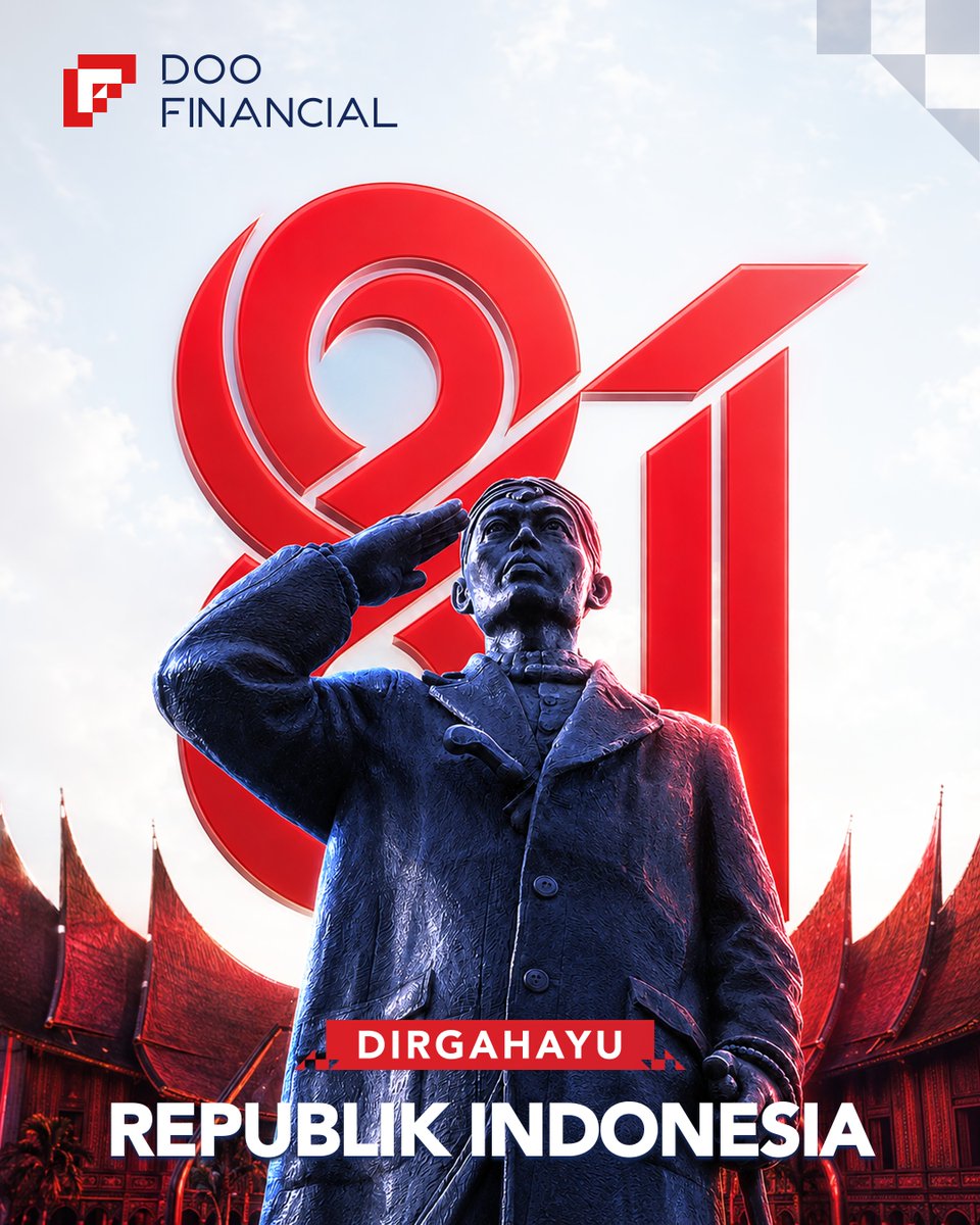 Doofinancial_ID's tweet photo. 🇮🇩 Dirgahayu Republik Indonesia ke-81! ❤️🤍

Mari terus membawa semangat perjuangan dalam setiap langkah menuju Indonesia yang semakin maju dan sejahtera ❤️🤍

Selamat Hari Kemerdekaan Republik Indonesia!

#DooFinancial #DirgahayuIndonesia #HUTRI81 #HariKemerdekaan #Indonesia https://t.co/zIELBvR1AF