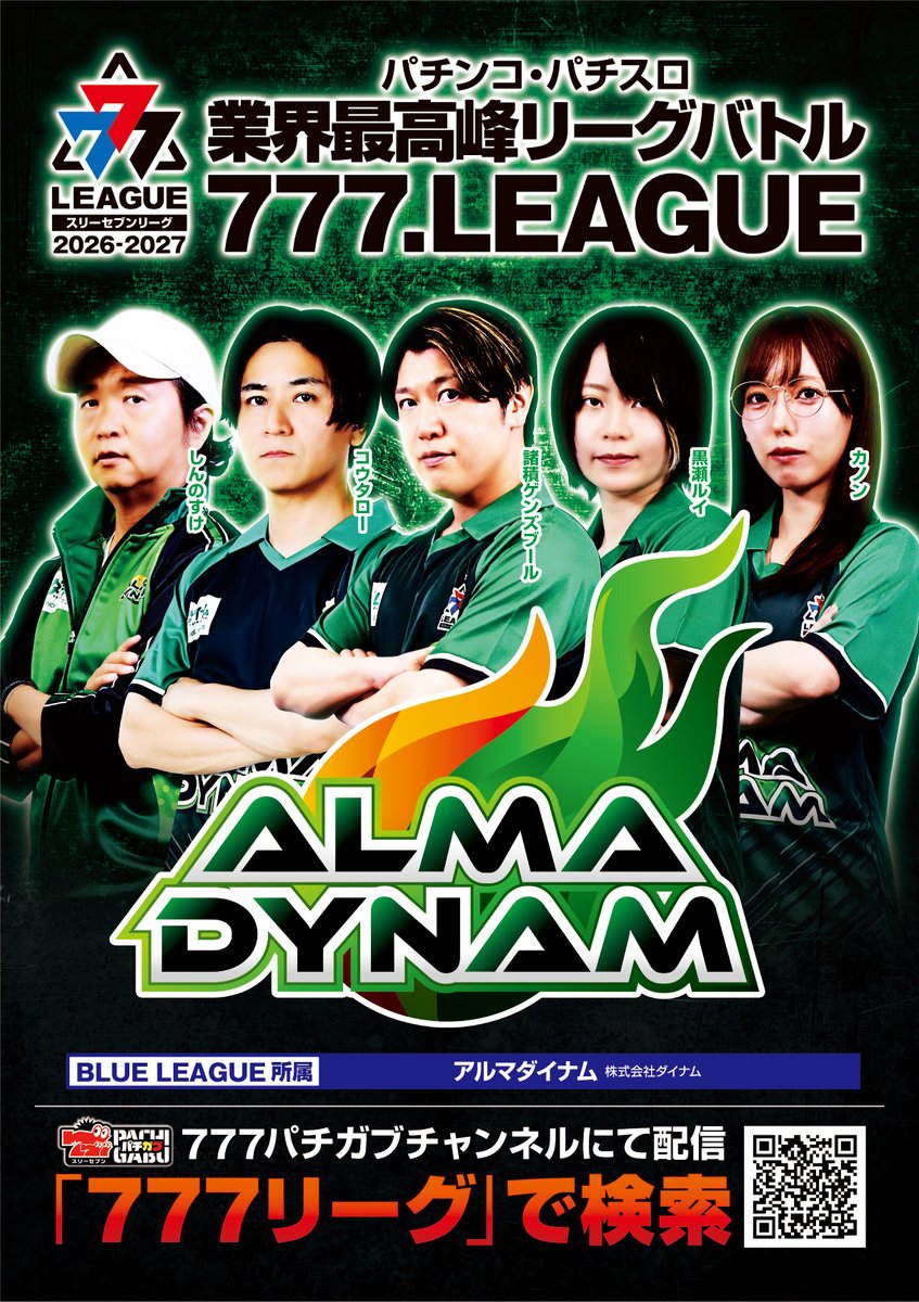dynam_daikichi's tweet photo. モフ～🐾⭐️

相棒たち‼️
もうドラフトの様子は見てくれたかな❓

改めて…
4thシーズンを一緒に戦ってくれる🔥
新生アルマダイナムのメンバーを紹介するのダ✨

🟢我らがリーダー
諸積ゲンズブールさん（@genki0329）

🟢アルマダイナムに新たな風を
コウタローさん（@kurobara_kota）

🟢設定を超えていけ
しんのすけ���ん（@shinnosuke000）

🟢おかえりなさい
黒瀬ルイさん（@Kurose_Ruin）

🟢期待のルーキー
カノンさん（@kanon_pachi）

４thシーズンいよいよ開幕‼️
アルマダイナムを応援よろしくお願いします🐾⭐️

#ダイナムのダイキチ
#777リーグ
#アルマダイナム