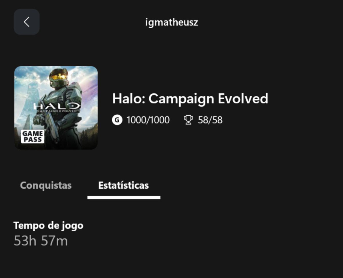 igmatheusz's tweet photo. 1000G no Halo

Primeiro jogo que eu fecho os 1000G, e tinha que ser no Halo Campaign Evolved. 🫡💚 Que conquista! Agora é rumo aos próximos 1000G. 🎮🏆 https://t.co/PRs1JnGGDq