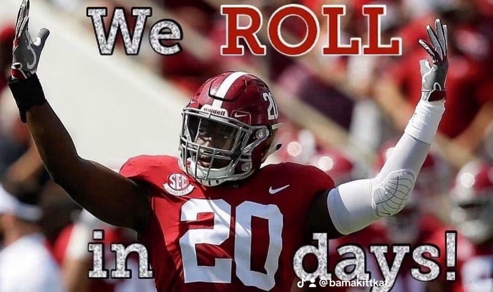 jkittkat's tweet photo. 20 Days‼️
@RyanCFowler
@TheGAMEon1009
@Tide1009
@TidalTowel
@brettbeaird
@DrewD977ESPN
#TidalTowelUp🙌🏻
#25DayCountdown
#BeatECarolina
#RoadTo19
#RollTide https://t.co/VYgYKBynDe