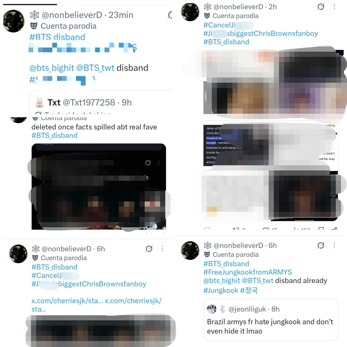 ExpoJIMIN's tweet photo. Estas cuentas que difunden odio en contra de 🐥también han empezado a usar # maliciosos en contra del grupo.

Reporten!
✅https://t.co/En7SQCUWrk
✅https://t.co/Ne1yq0okmz
✅https://t.co/7OHjBSv2aQ
✅https://t.co/0mcZZQOvjR
✅https://t.co/UcC19JBk9t
✅https://t.co/xm8mGkoVHA
 ⬇️ https://t.co/4uFEbTeprC