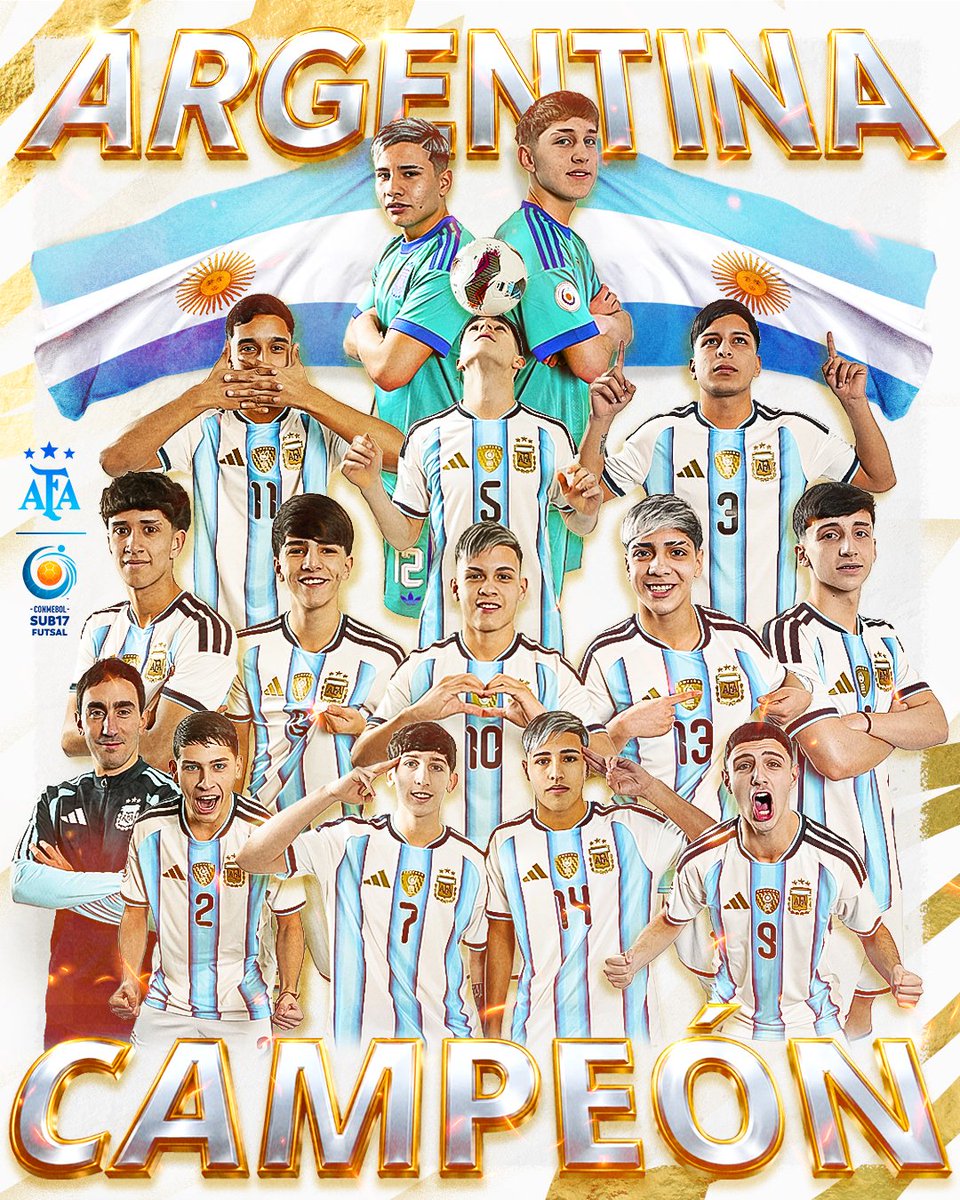 Argentina's tweet photo. 🏆 Sudamericano #Sub17FS

🔥🇦🇷🔥🇦🇷 ¡¡¡ARGENTINA CAMPEÓN!!!🔥🇦🇷🔥🇦🇷 https://t.co/bgTEEK1I1d
