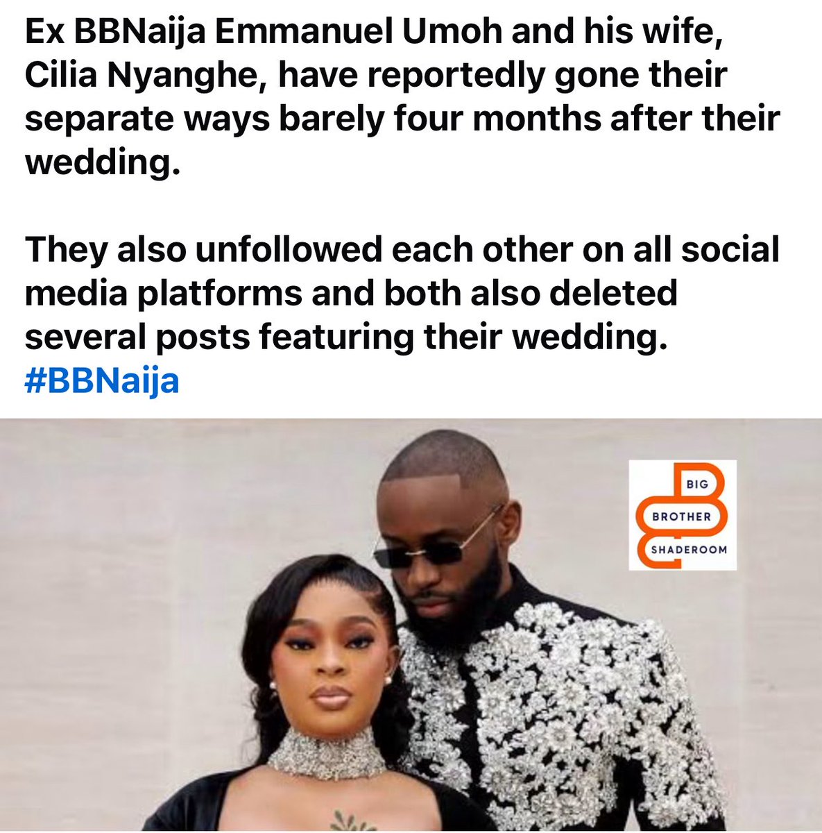 Nuella_react's tweet photo. I knew that this  marriage will not last ,he left liquorose that loves him for a sugar mummy😂

#BBNaija #Bb9ja https://t.co/7KRlv42zzS