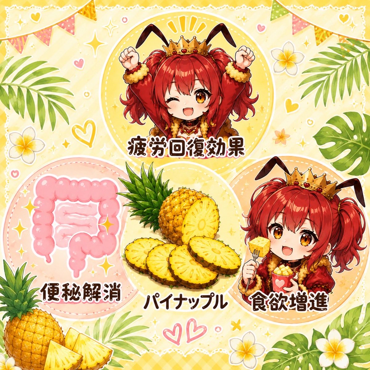 __city88's tweet photo. おはようございます🔆💙☁️

8月17日は #パイナップルの日 🍍

暑くて疲れやすい夏🌞🌴🌺✨

パイナップルを食べると疲労回復や
食欲増進、便秘解消効果があるみたいですよꕀ☆

パイナップルを食べてこの暑い夏を
乗り切りましょう😆🙌🏻💗 https://t.co/Be8dplXOoD