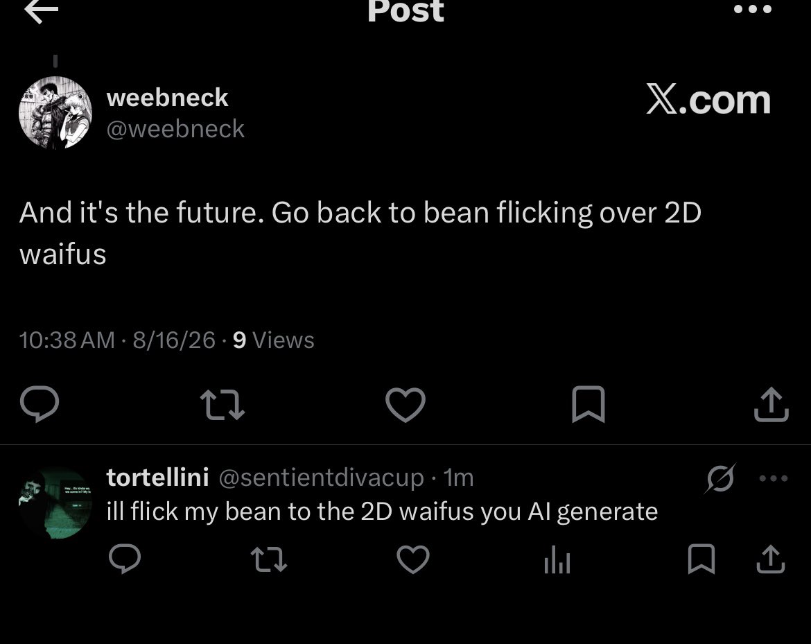 sentientdivacup's tweet photo. havent you heard? ai generated waifus are the future https://t.co/jp5KYt9eAQ
