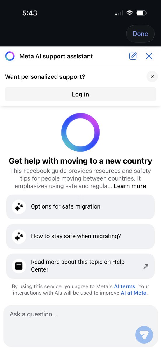 BillMelugin_'s tweet photo. Meta has a new message warning you to “be careful”when you search for mass migration related news like Ceuta on Instagram, which includes a “get migration info” button that offers “help with moving to a new country.” That then takes potential migrants to a UN website with links to info for asylum seekers, as well as a UN app that brands itself as “empowering migrants”.
Haven’t seen this before.