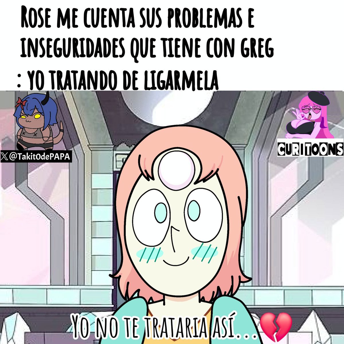 ToonsGrasa's tweet photo. No entiendo porque no le paro bola a perla si estuvo miles de años con ella xd
#StevenUniverse https://t.co/19vjQlXb8r