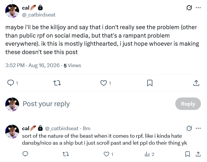 calicomagpie's tweet photo. @seiyahomer4iz forgot to switch accounts aaaaa. but yeah i just think this is a little mean spirited towards someone who obviously has put a lot of effort into those edits https://t.co/5ZcAf7S9Ae
