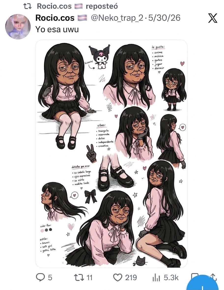 Filtrocuri's tweet photo. Lic Chío. 
Tengan un bonito domingo 🫶
#filtroposting 
#franciscorojas
#rociocosplay
#nekotrap 
#ai https://t.co/u5rd8opm9h