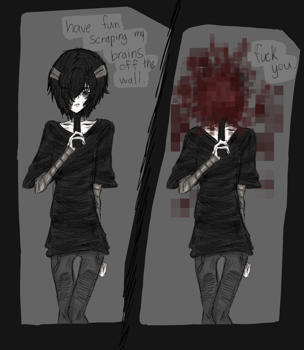 Lobotomizedzai's tweet photo. everything is horrible for me soon i will post better drawings. my hand hurts from this #dazai #bsdtwt #bsd also simon cry of fear lines https://t.co/TLFO02nccX