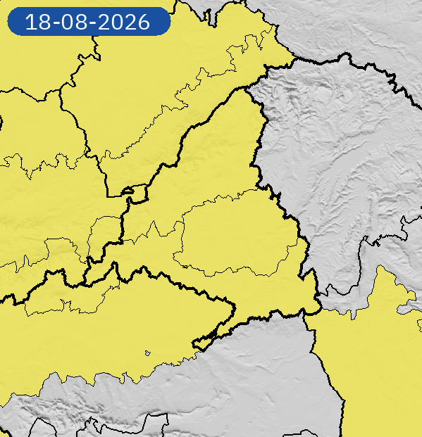 AEMET_Madrid's tweet photo. 17/08 00:07 AVISOS HOY Y MAÑANA | Comunidad de Madrid: temperaturas máximas. Nivel máximo de aviso: amarillo.
Actualizaciones en https://t.co/wtnxfrPjIy https://t.co/wX0h4TgcEo