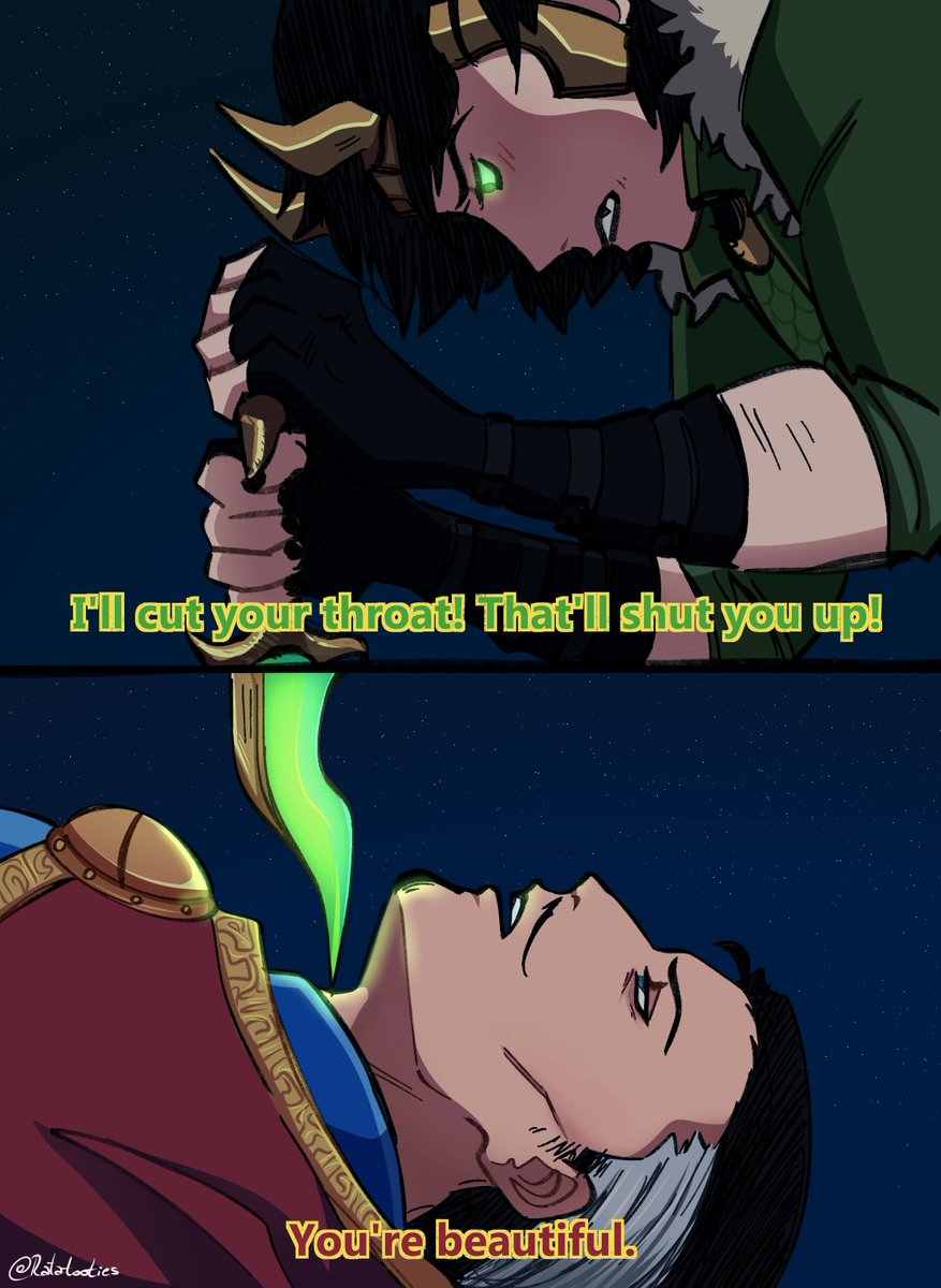 ratatooties_'s tweet photo. Empty threats 🐍🔮 #strangefrost #doctorstrange #loki https://t.co/26mRTAqGnj
