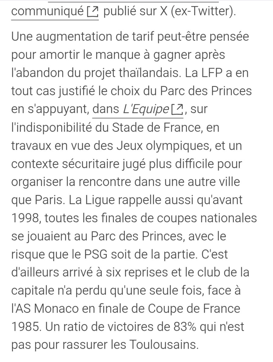 madiman77's tweet photo. @florian_annd @Paris_sginfos @LFPfr C'est la LFP qui l'avait décidé en raison des JO et pas le PSG les gars... Même les ultras du CUP avaient boycotté... https://t.co/duwTXes61J