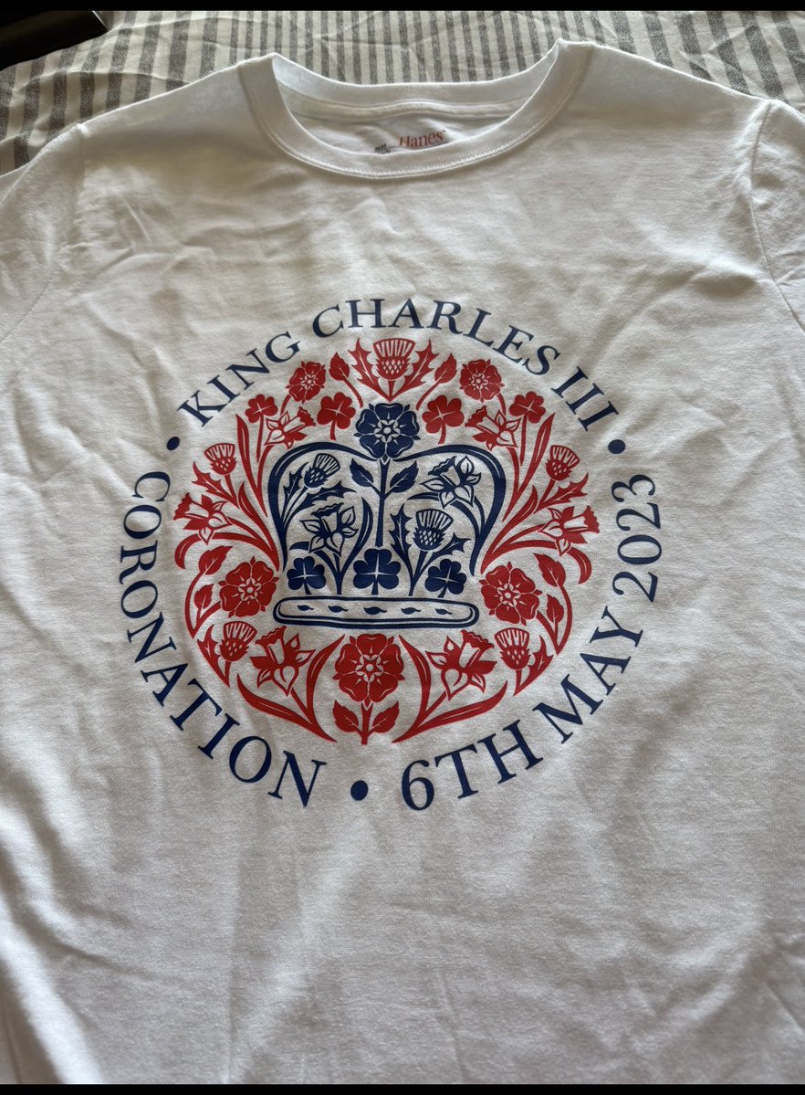 romero_m1's tweet photo. It is a great honour that some of the shirts that commemorate the Coronation of His Majesty King Charles Ill have been made in HONDURAS https://t.co/kuRcUxLUqO