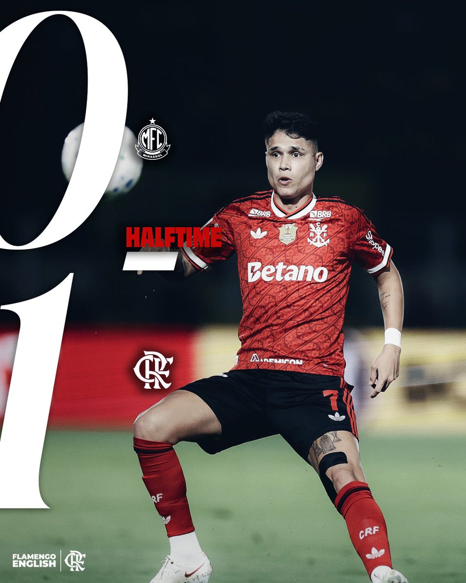 Flamengo_en's tweet photo. Going into the break with the lead! https://t.co/s5EaWhfYXO
