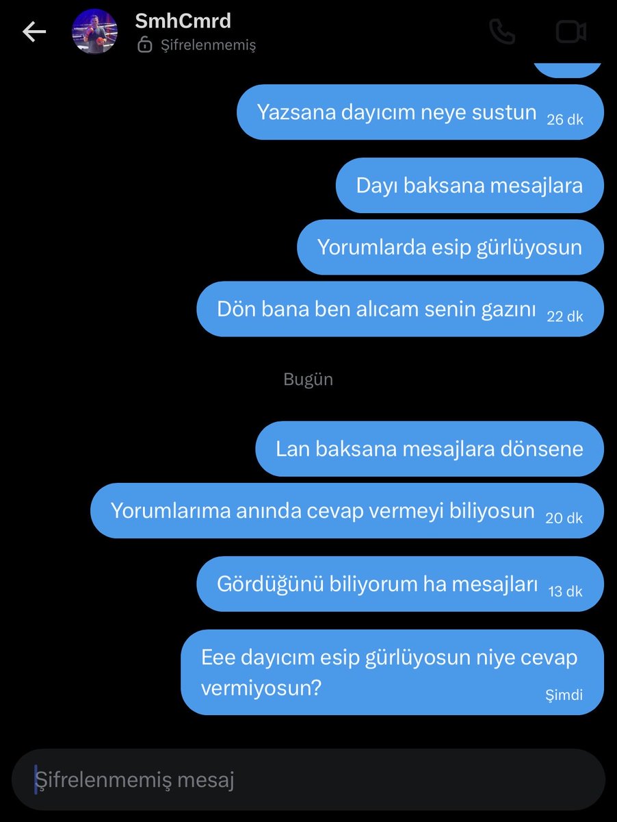 ylmaztbs's tweet photo. @smhcmrd @CagePulse_ Böyle boktan insanlarla uğraşmayın arkadaşlar anca laf ebesi bunlar:) https://t.co/tTGW3i0n1E