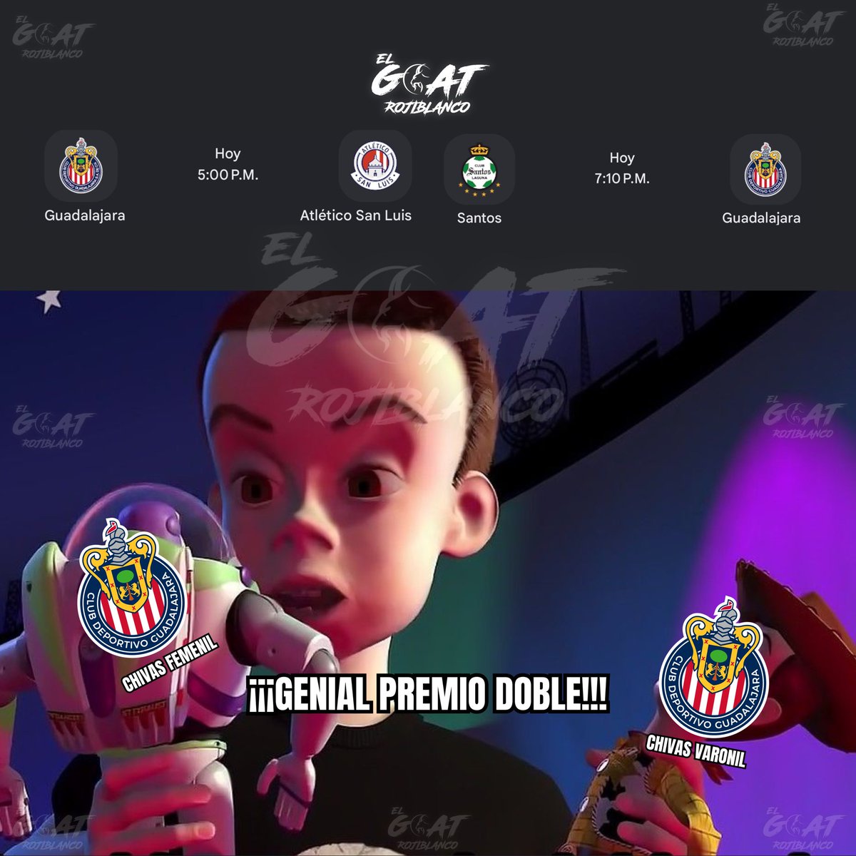 AdalSTL's tweet photo. Premio doble o castigo? 🤨

#Chivas #ChivasFemenil #ClubDeportivoGuadalajara #Guadalajara #chivasdeguadalajara #chivasdecorazon #chivahermanos #ligamxfemenil #ligamx https://t.co/Svu0oiWwW6