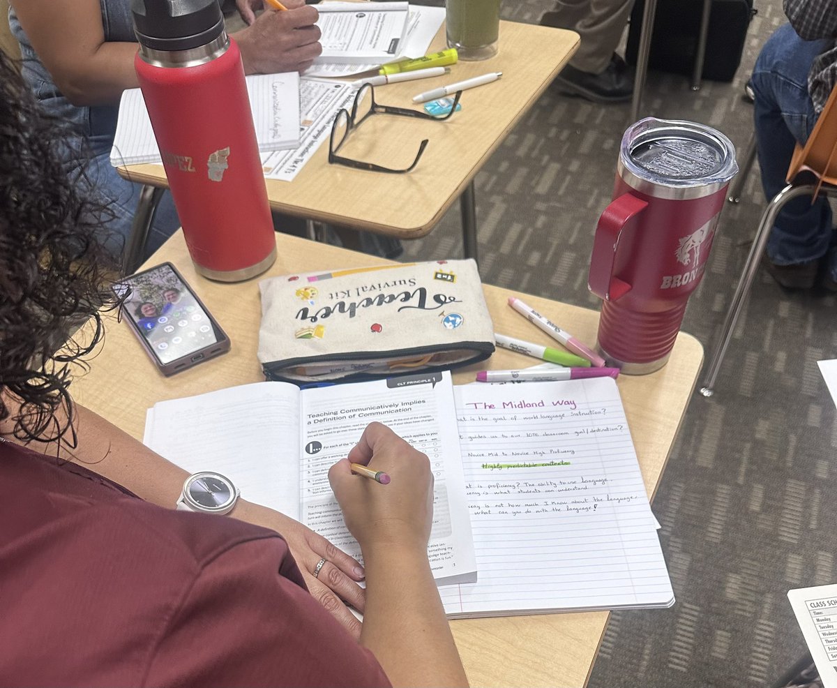 MidlandWL's tweet photo. Day 1 of our Back-to-School Learning put COMMUNICATION at the center! Teachers explored the 4 Ts: TEKS, Tasks, Teachers &amp; Tools, Depth &amp; Complexity, and lesson preparation—all focused on building communicative classrooms. https://t.co/4VekhzLZda
