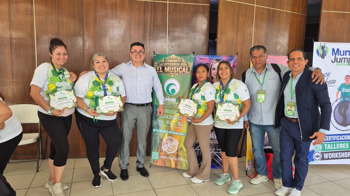 FEMEXCUFI's tweet photo. Culminó con éxito el Segundo simposio para Instructores Fitness Grupal, #Comunifit2026 celebrado en Guadalajara...
Felicidades https://t.co/V52Pu4A5Tp