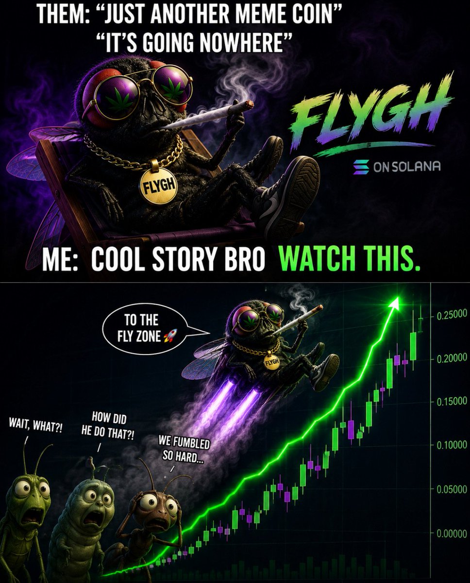 flyghcoin's tweet photo. 🪰 they said “just another meme coin”
we said “watch this.”

https://t.co/QA0SzOiky7

#FLYGH https://t.co/qtq9X8VyDD