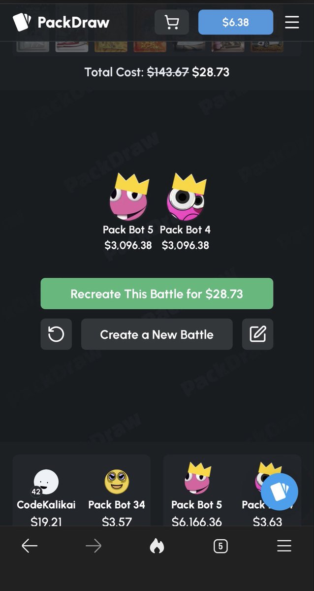 KalikaiX's tweet photo. Another Massive day for the Bots on @PackDraw! Don’t forget to use code “Kalikai” for a 5% deposit bonus! https://t.co/rv6sDxhpEb