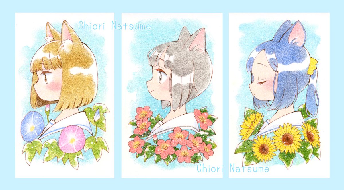 chiori_n's tweet photo. 「夏の花」
🎨色鉛筆 https://t.co/i2rrPGPyNF