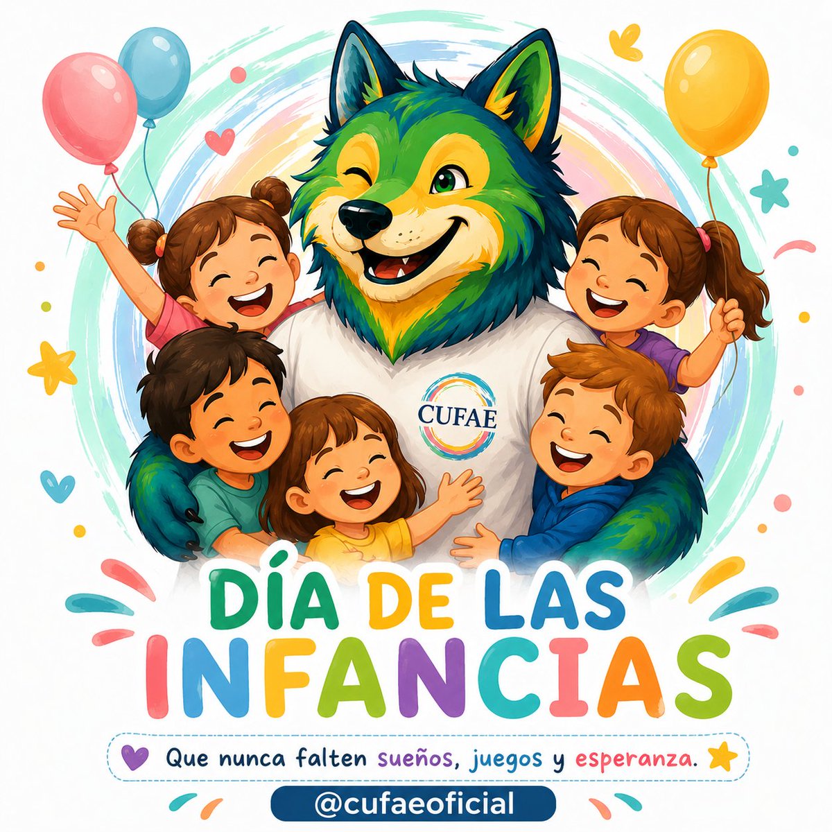 Cufaeoficial's tweet photo. Cuidemos sus infancias, protejamos sus sueños y trabajemos para que cada niño y niña pueda crecer con oportunidades, alegría y un futuro lleno de esperanza🌈✨

¡Feliz Día de las Infancias! 🧸🪄🎀🎈🎁🥳🚘

#DíaDeLasInfancias 
#Cufaeoficial https://t.co/NBDooeZfRk