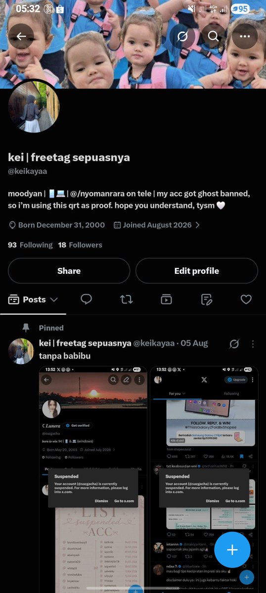 rarichie's tweet photo. hi hosts, @/keikayaa has been ghost banned for a few days, so i decided to deactivate it and move to @/rarichie, thank u for understanding 🤍 https://t.co/lE28AoKDkC