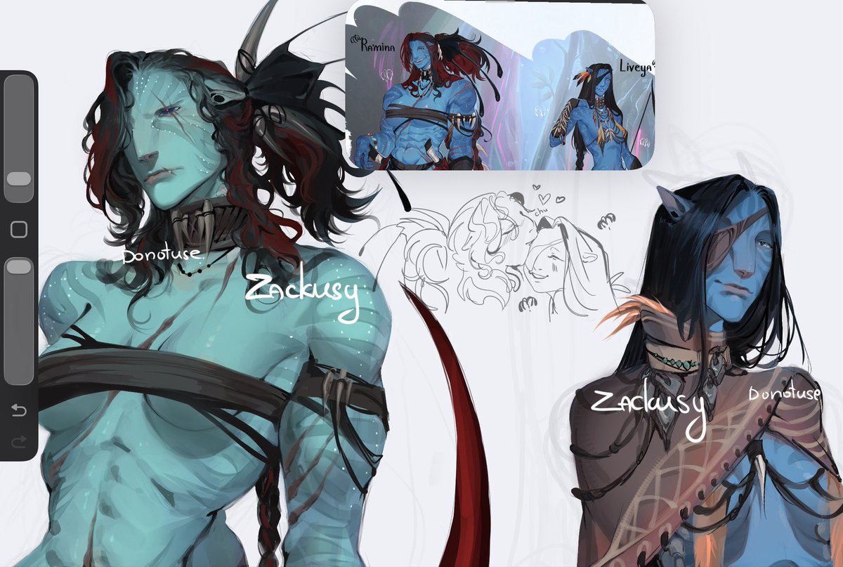 zackukusit's tweet photo. A small preview of my Na'vi OCs ✨🌊

I’m still working on their new reference, but I couldn’t resist sharing a little glimpse of them together https://t.co/AkK0mVoiNX