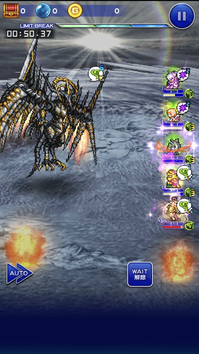 smile_pricezero's tweet photo. なんとか魔法４属性クリア。

次は一旦物理に挑戦！ゴゴがいける四属性（炎氷風地）くらいは勢いでクリア数稼ぎたいところ。 https://t.co/UZQEJWcO04