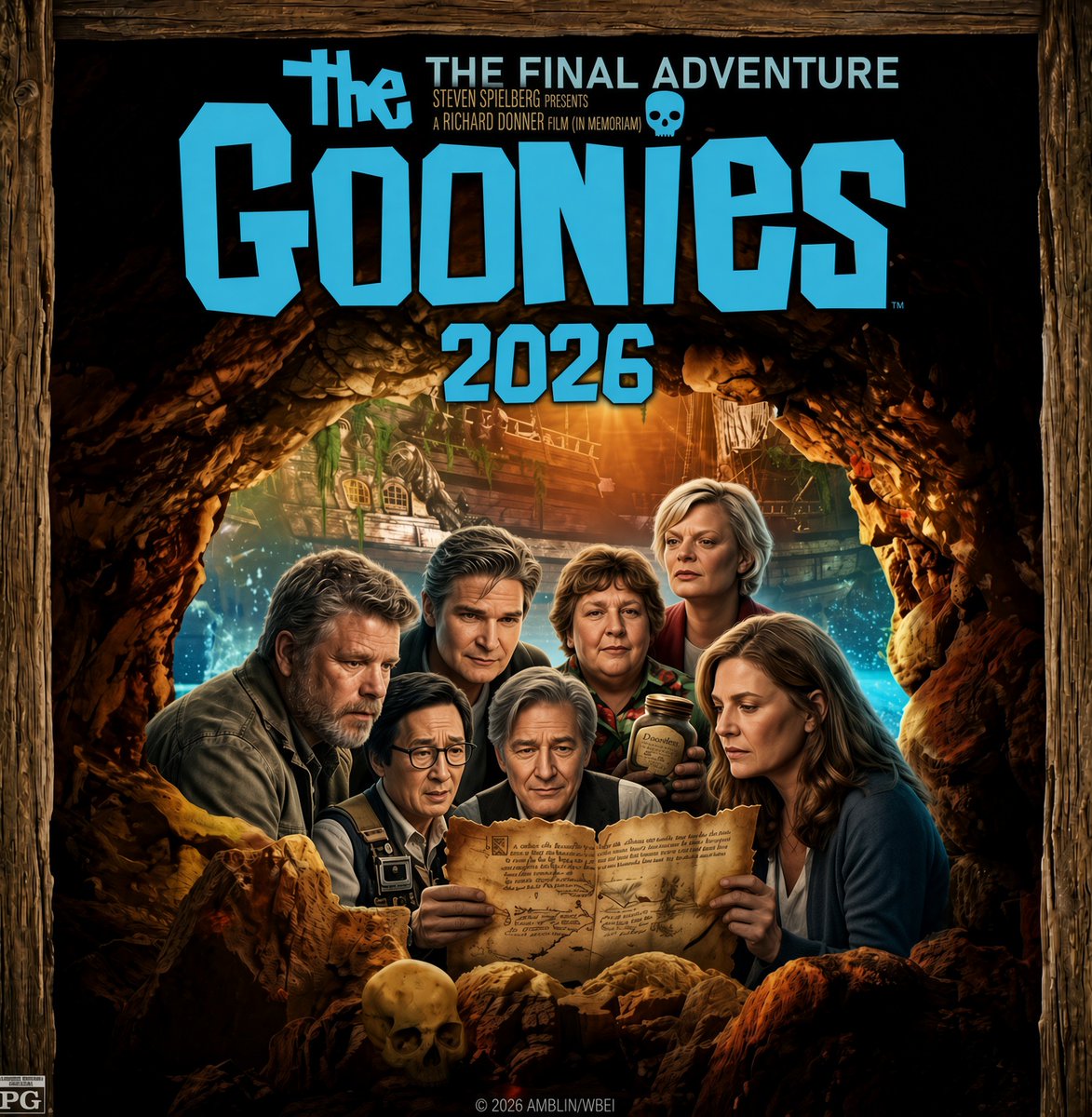 pr0ud_americans's tweet photo. They’re making The Goonies 2.

Somewhere, every kid who grew up in the ’80s just yelled, “HEY YOU GUYS!” 😂

It is officially true, after nearly 40 years, Warner Bros. has greenlit a sequel, and the script is currently in active development with Steven Spielberg and Chris Columbus returning to produce!