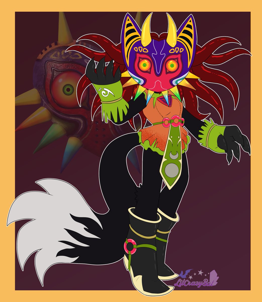 Lilcrazybat's tweet photo. Majora Infinite Fusion Adopt! 
Had this idea for some time and finally had motivation to make it! 
$30 Paypal/Cashapp 
Either DM or buy through the links below! 
Shares appreciated!!  

#sonicthehedgehog #sonicadopt https://t.co/8DPkMcm0U9