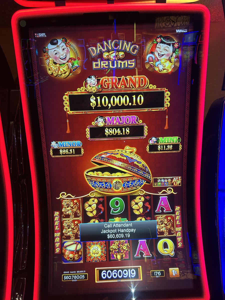 WinBigRivers's tweet photo. ⚠️$60,609.19 #JACKPOT ⚠️

Gambling Problem? Call 1-800-GAMBLER. https://t.co/q8GD9RqHjq
