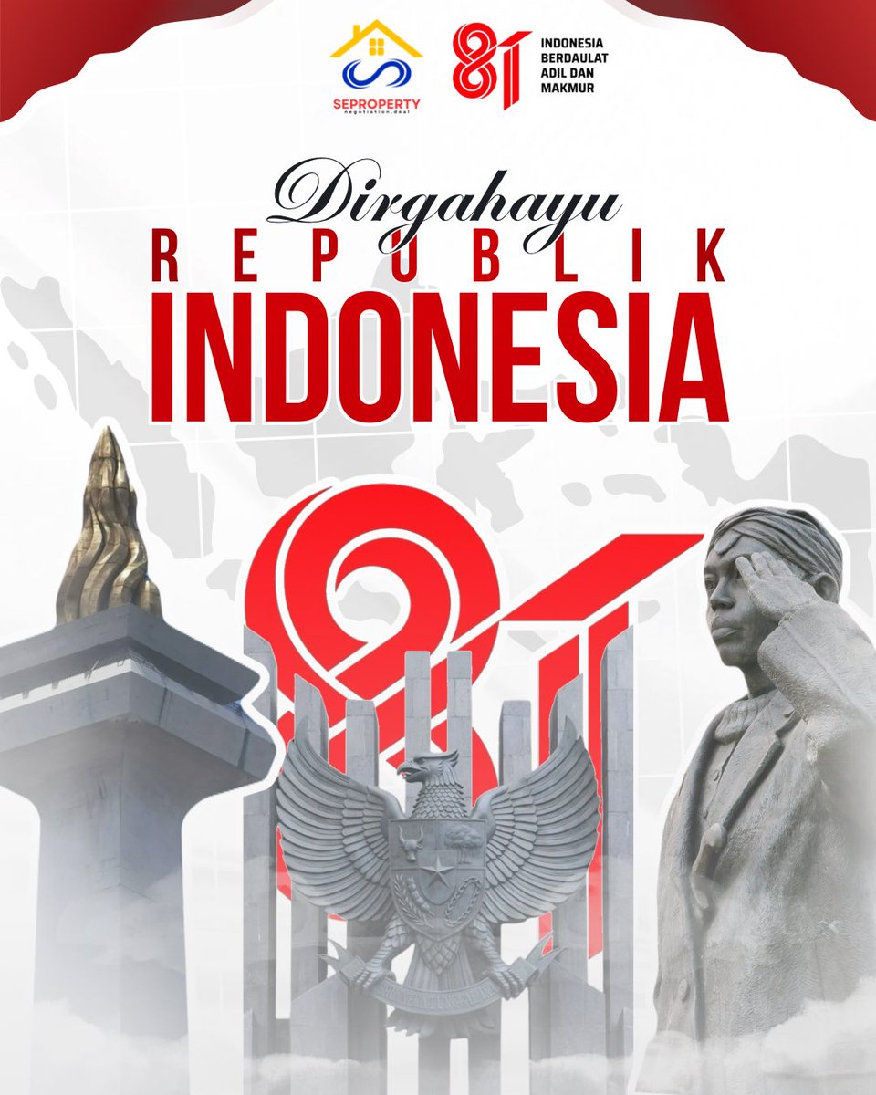 Semasa_Property's tweet photo. Dirgahayu Republik Indonesia ke-81🇮🇩

Kemerdekaan menjadi semangat bagi kita untuk terus melangkah, berinovasi, dan memberikan kontribusi terbaik bagi negeri.
.
.
#hutri81 #dirgahayuindonesia #indonesiamerdeka #indonesiamaju #seproperty https://t.co/P3LlLjym6l