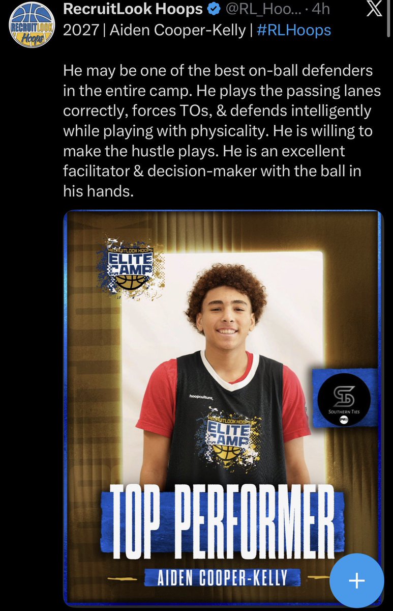 CoachPaulHarvey's tweet photo. These 2 Oklahoma boys went to the elite camp put on by @RL_Hoops and went undefeated and won the championship. 

Common theme for @aidan_josiah_ @RomanPoindexter is winning happens wherever they go.

Both state champions with their school teams, both have shared the court with a lot of kids who might have more offers than them but they continue to just play the game the best way possible… Whatever it takes to WIN!! Bright futures ahead for these 2.
