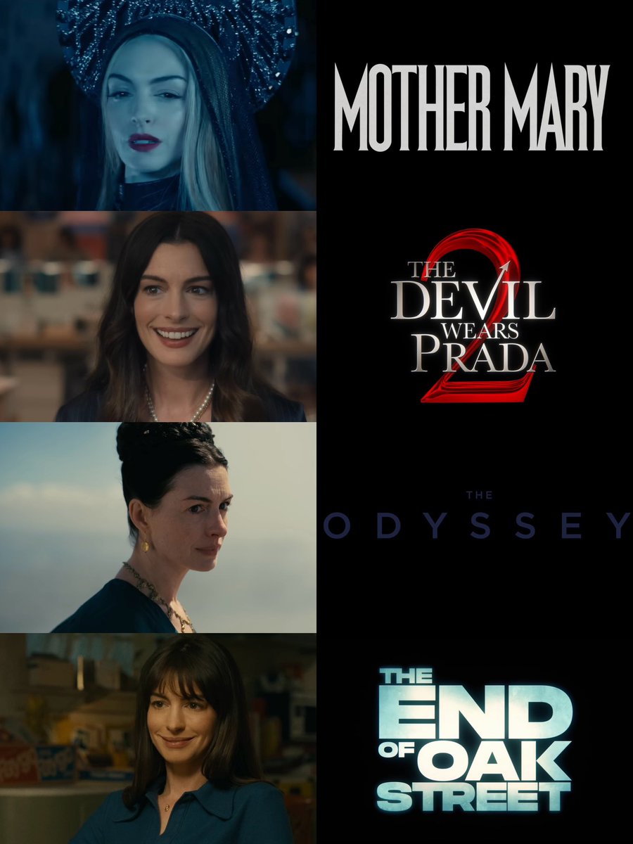 FilmUpdates's tweet photo. Anne Hathaway has crossed $2 billion at the worldwide box office in 2026. https://t.co/tmAS6kRYWZ