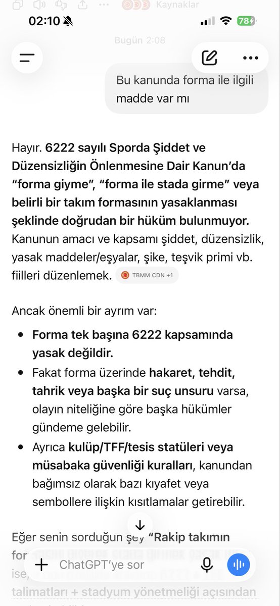 Eren8344's tweet photo. @Prusa57 @dogan6174 @sokakkedisitv Bak kanun ne diyor eksik biliyorsam düzelt ki yapay zeka yorumu https://t.co/QzwztFgCYe