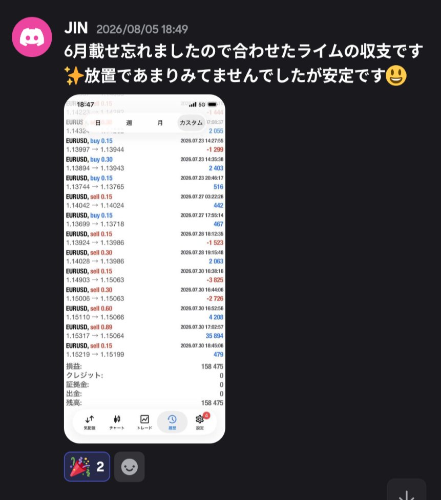 1116sat's tweet photo. 今は僕は専業トレーダーで生活してます
主に触ってる通貨はBTCとゴールド

５年前に立ち上げたFX無料サロンも健在です。そこでは分析を載せたり、自動売買システムも配布してます。ログ見たらわかりますが平均月利10%推移くらいですね。

ぜひ遊びにきてください
情報交換しましょう https://t.co/EscSDpaz6Q