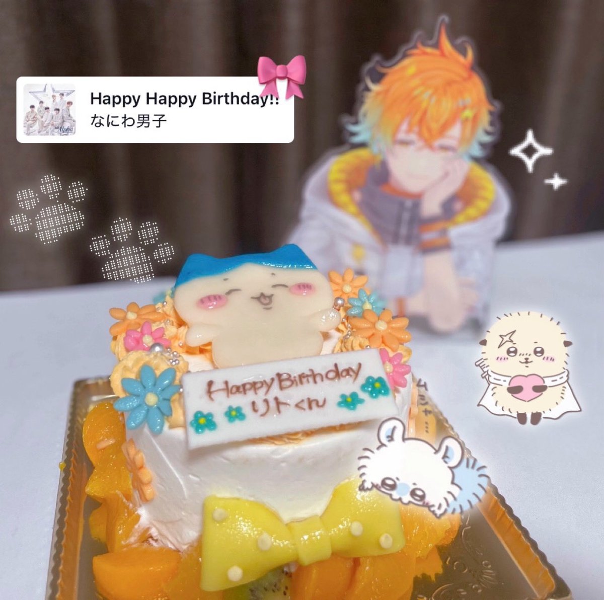 gaosaaan_v's tweet photo. お誕生日おめでとう✧
可愛すぎて食っちまうぞ‼️なハチワレケーキです🎂✨
#宇佐美リト
#ウサミエゴイスゥトゥ
#USAMIのいろ～んな誕生日 https://t.co/64XY8sN6em