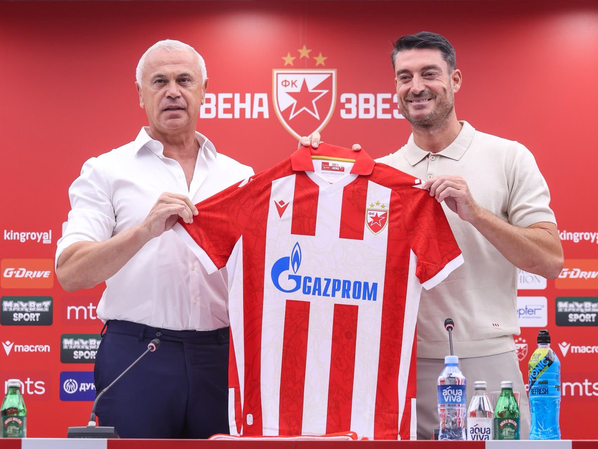 11RIERA11's tweet photo. ЦРВЕНА ЗВЕЗДА, Crvena Zvezda, Estrella Roja, Red Star…🔴⚪️

Proud to become the coach of such historical club ⭐️ ⭐️ ⭐️ 

Let’s start the history together 💪🏻🪄

#crvenazvezda #zvezda #fkcz https://t.co/WDgMY6nE98
