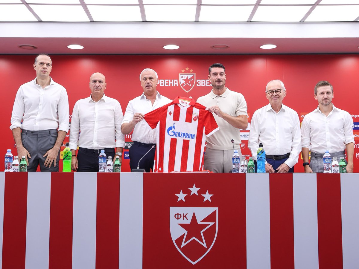 11RIERA11's tweet photo. ЦРВЕНА ЗВЕЗДА, Crvena Zvezda, Estrella Roja, Red Star…🔴⚪️

Proud to become the coach of such historical club ⭐️ ⭐️ ⭐️ 

Let’s start the history together 💪🏻🪄

#crvenazvezda #zvezda #fkcz https://t.co/WDgMY6nE98