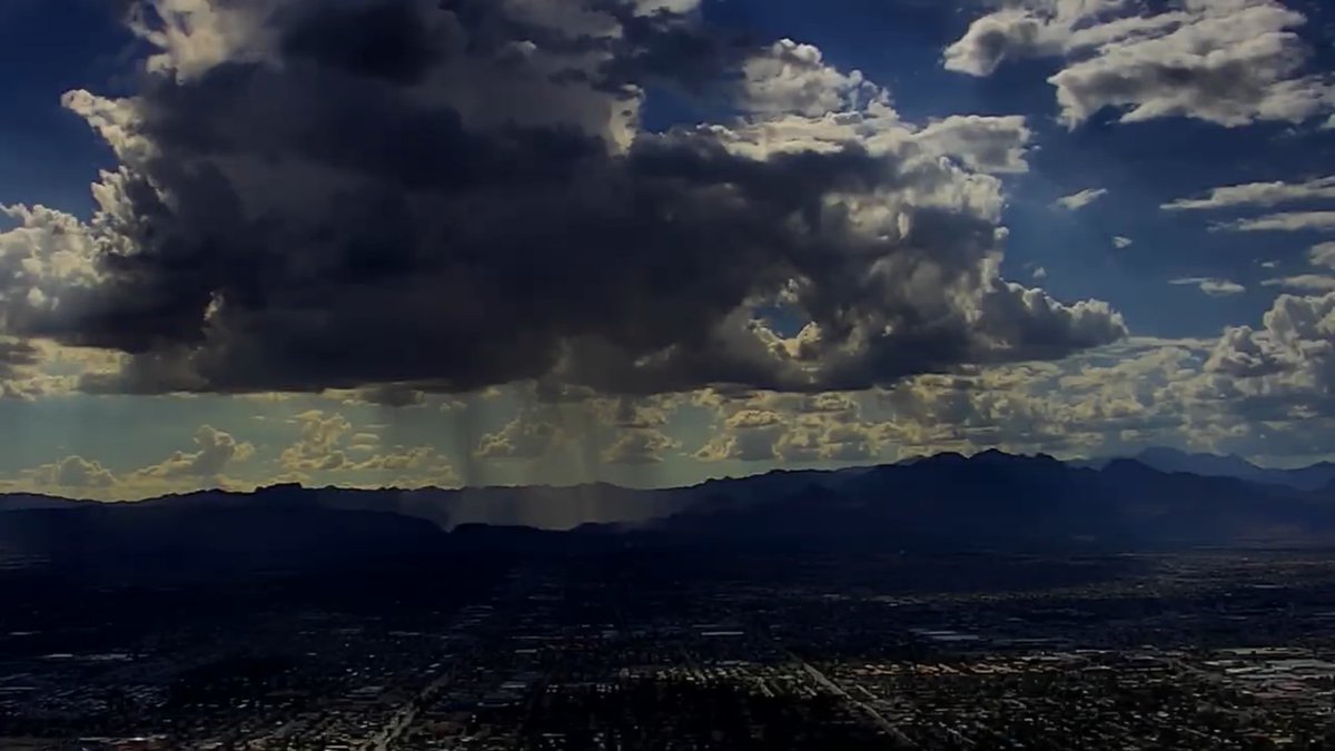 GenevaZoltek's tweet photo. Some rain hitting up Red Rock this afternoon! 

Showers are likely to stay isolated to the mountains today. Head to higher terrain if you suspect flash flooding. 

@KTNV https://t.co/msV9YpCnWA