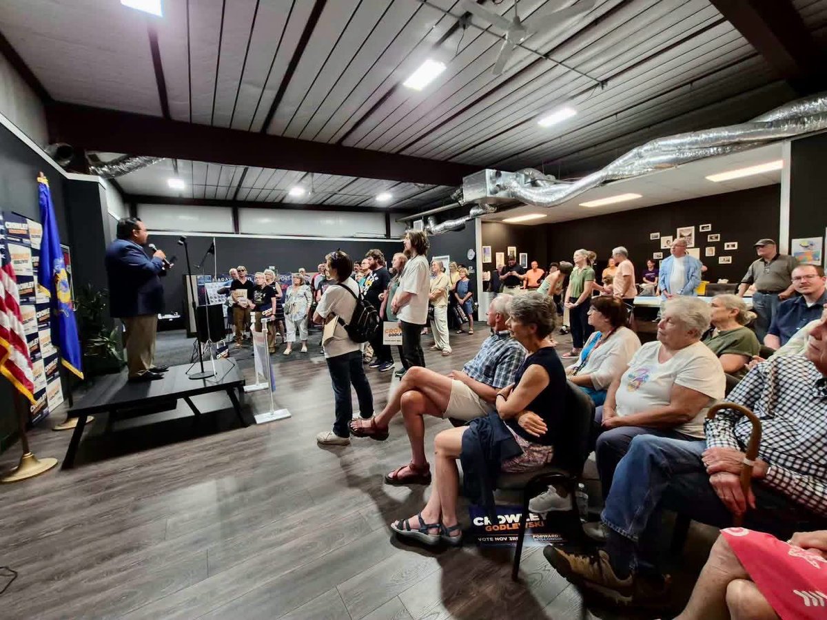 yeeforwi's tweet photo. Wausau, you brought the energy for our fourth stop of the Forward4WI Unity Tour! Strong turnout, powerful conversations, and growing momentum as we head toward November. #YeeForWI https://t.co/SjEDgYCZ4o