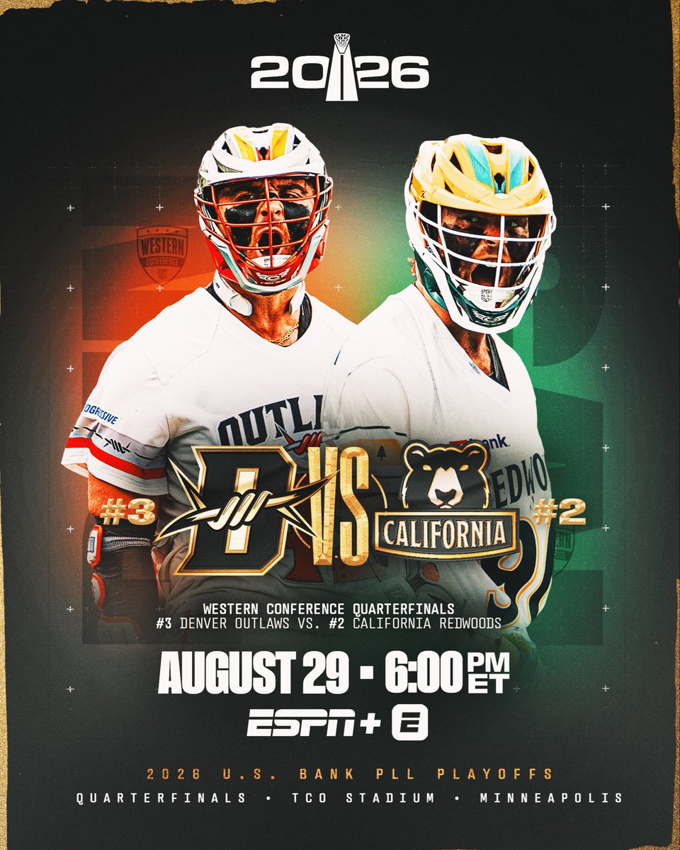 PremierLacrosse's tweet photo. The playoff field is set. 

See you at the PLL Quarterfinals. https://t.co/1046QF9Rtf