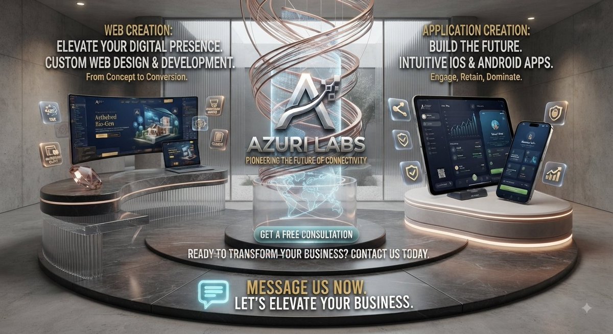 azurrilabs's tweet photo. 🚀 WHAT ARE YOU READY TO BUILD?

A website that puts your business on the map?

An application that makes life easier for your customers?

A digital platform built around your idea?

At AzuriLabs, we help turn your vision into a real product.

Visit https://t.co/XhD80UZtg4 https://t.co/4lthD8Ct6e