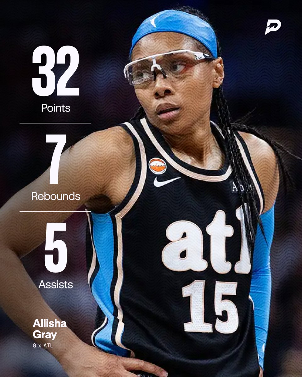 PrizePicks's tweet photo. ALLISHA GRAY SHOWED UP TODAY WITH A 30-BALL 🔥 https://t.co/8JH8Pkh3oT